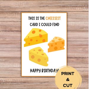 Geburtstagskarte | Druckbar | Sofortdownload | Druckfertig | PDF | Niedlich | Witzig | Freunde | Basteln | Digitaler Download | Punny | Humor