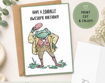 Birthday Card | Printable | Instant Download | Ready to Print | PDF | Cute | Funny | Friends | DIY | Digital Download | Punny | Humor