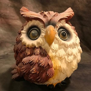 Latex Owl Concrete Or Plaster Mold