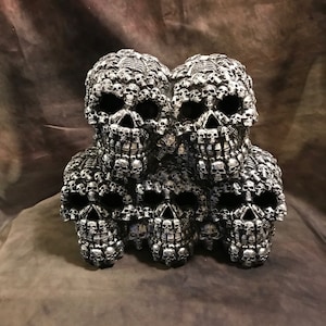 Latex Skull Of Skulls Stack Concrete Or Plaster Mold