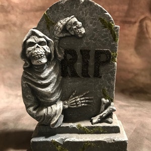 Latex Reaper Tombstone Concrete Or Plaster Mold