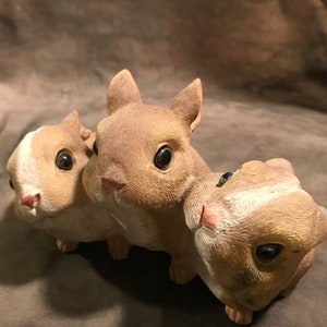 Latex Triple Rabbit Concrete Or Plaster Mold