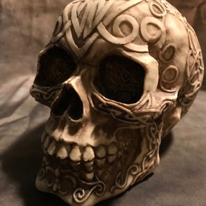 Latex Celtic Skull Concrete Or Plaster Mold