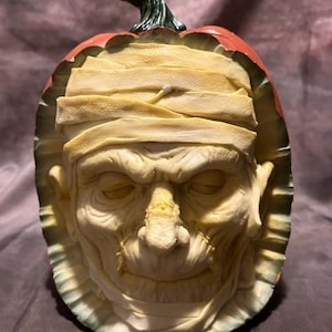 Latex Mummy Pumpkin Concrete Or Plaster Mold