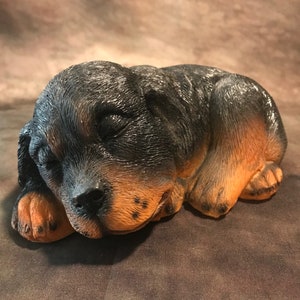 Latex Small Laying Dog Concrete Or Plaster Mold