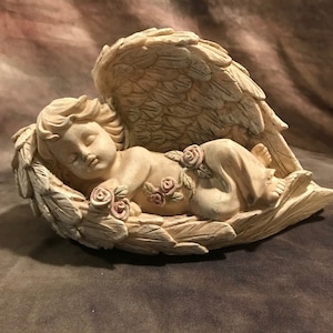 Latex Sleeping Angel Concrete Or Plaster Mold