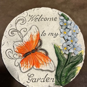 Latex Welcome To My Garden Stone Concrete Or Plaster Mold