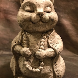 Latex Cat Buddha Concrete Or Plaster Mold