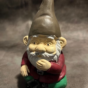 Latex Hand On Chin Gnome Concrete Or Plaster Mold
