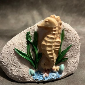 Latex Seahorse On Stone Concrete Or Plaster Mold