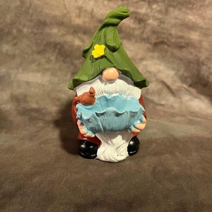 Latex Birdbath Gnome Concrete Or Plaster Mold