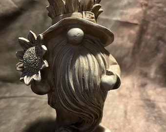 Latex Sunflower Gnome Concrete Or Plaster Mold