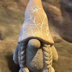 Latex Girl Gnome Concrete Or Plaster Mold