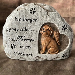 READY TO SHIP - Latex/Fiberglass Dog Memorial Stone Concrete Or Plaster Mold - Crafter Mold
