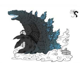 Godzilla Print