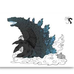 Godzilla Print