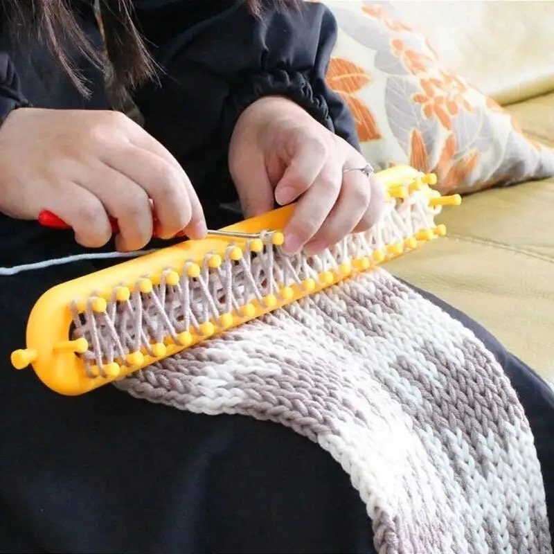 Round Knitting Loom Set Circular Loom Set With 12 Skeins Acrylic