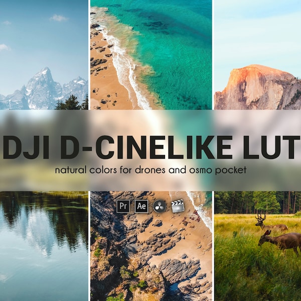 Colori perfetti LUT per DJI D-Cinelike Drones & OSMO Pocket