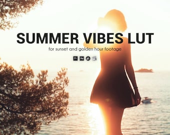 Sunset & Golden Hour Summer Vibes LUT para LOG, HLG3 y Cine Profile Footage