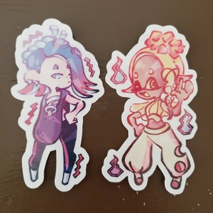 Shiver en Frye stickers (Splatoon 3)