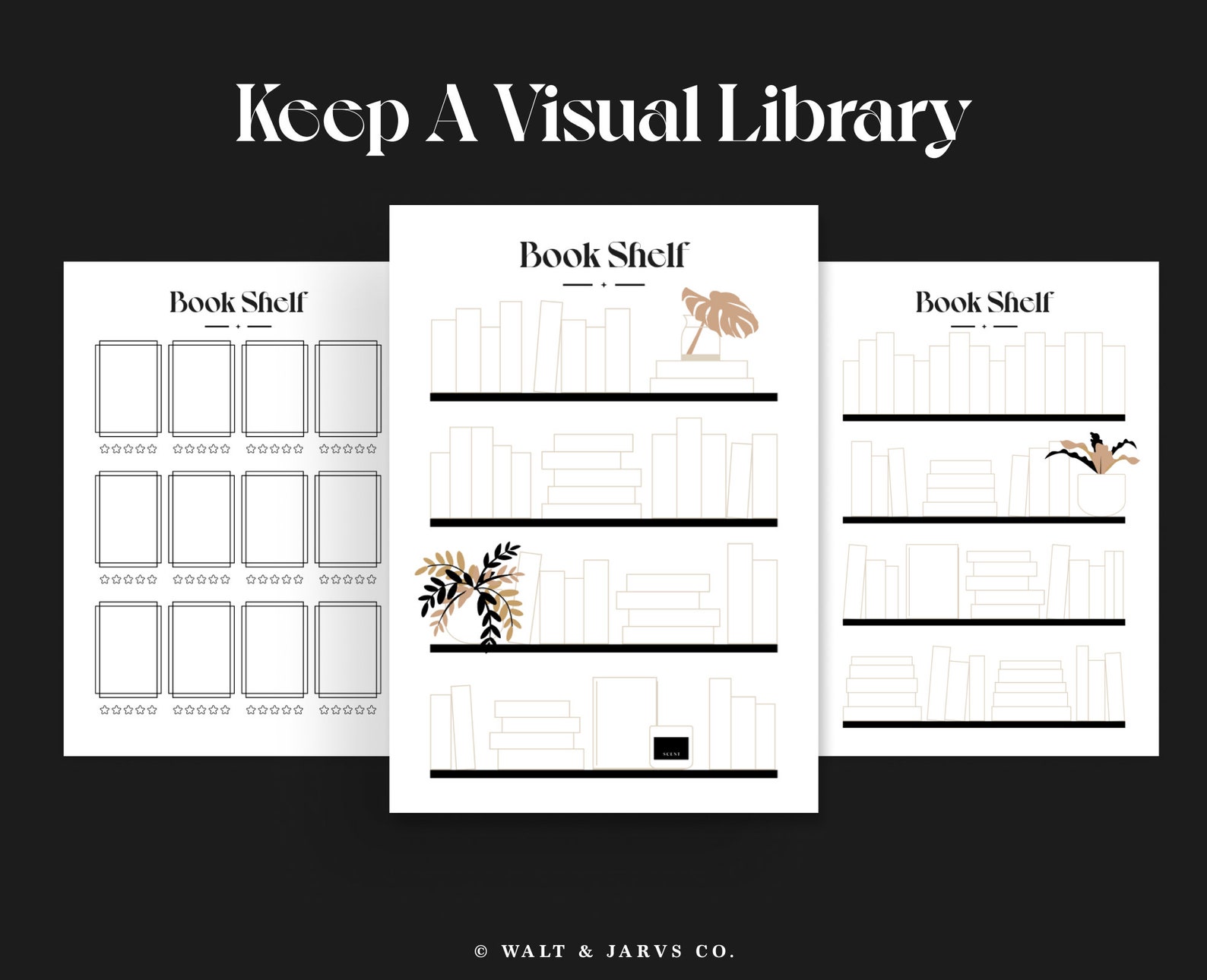 Printable Reading Journal Bundle: Book Tracker Planner (PDF Download ...