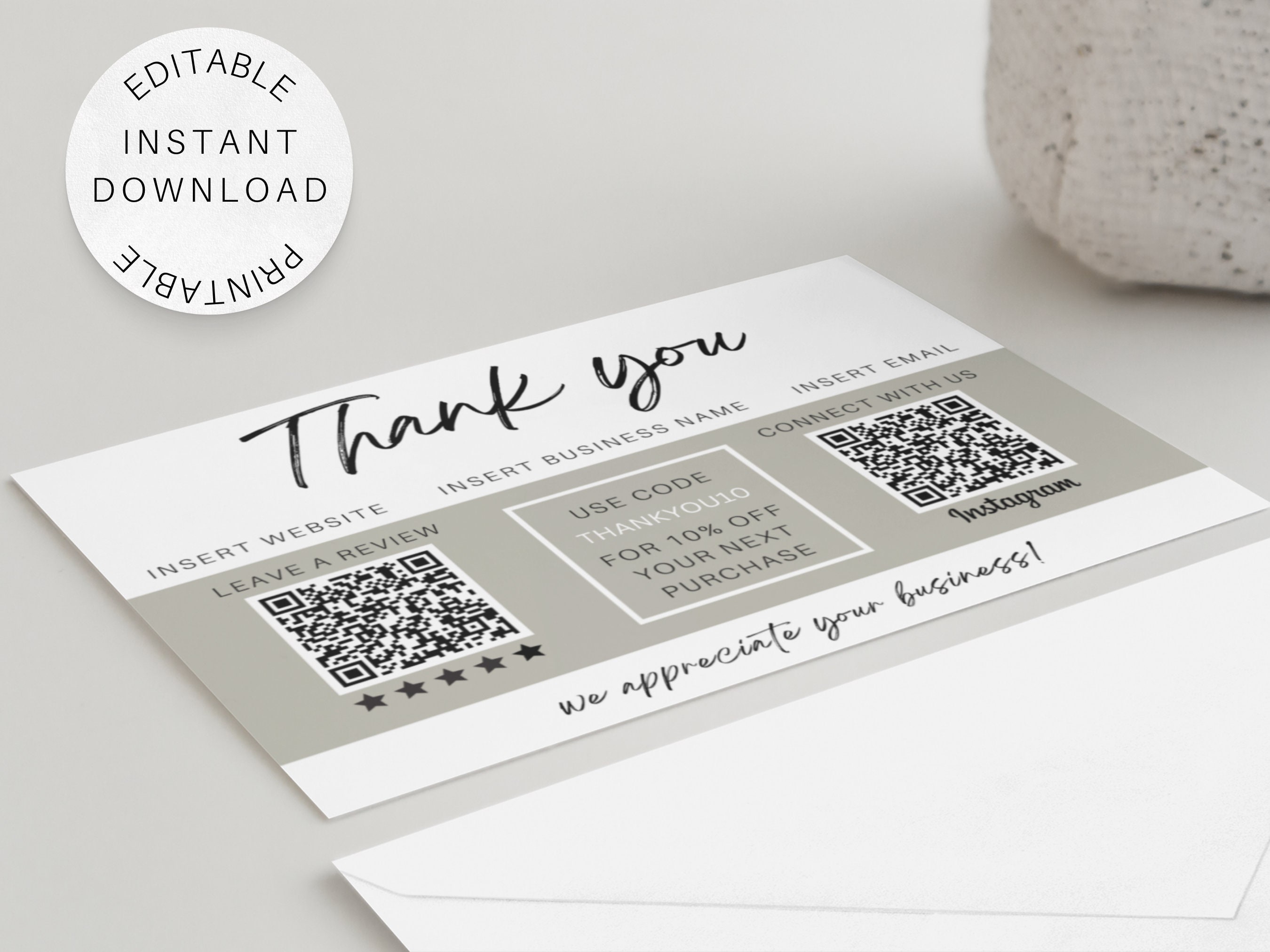Leave a Review Card - Etsy