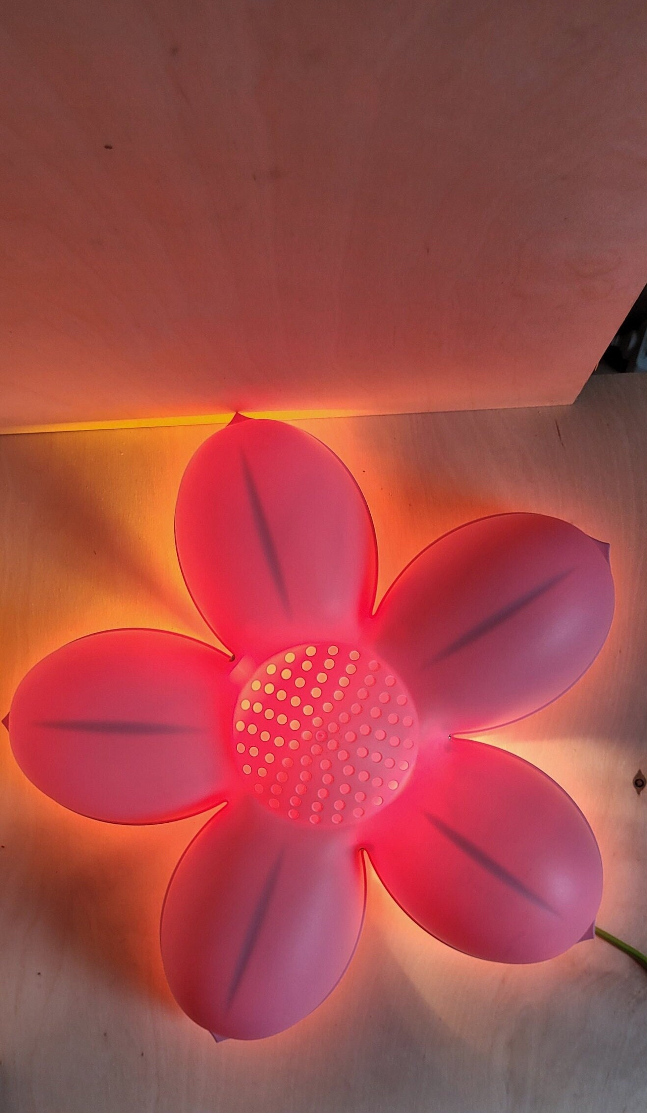 med uret serie patrice Pink / Green Flower IKEA Smila Wall Night Light Kids Room - Etsy Hong Kong