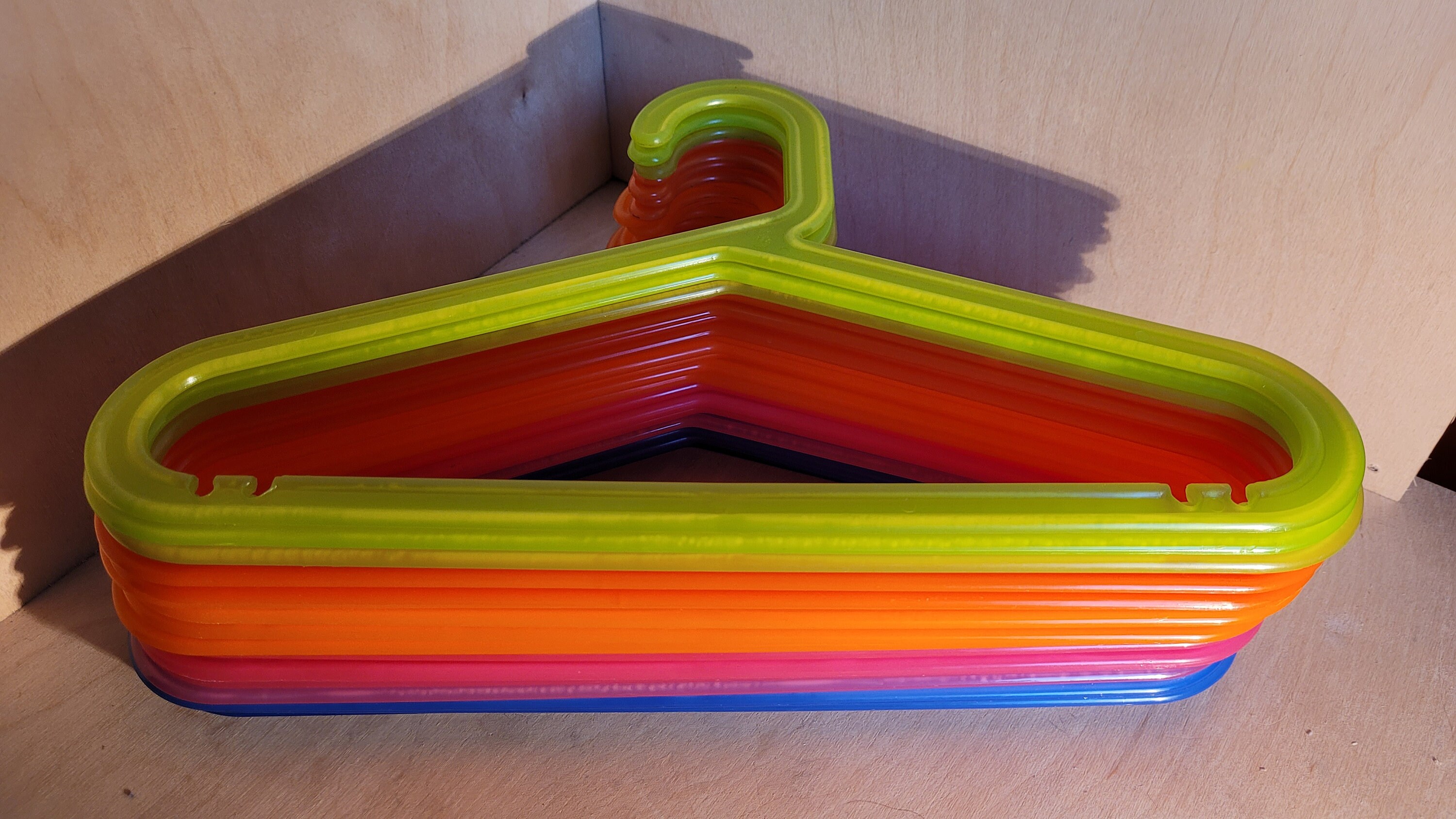 Set of 20 IKEA Bagis Kids Clothes Hangers Rainbow Set Vintage IKEA