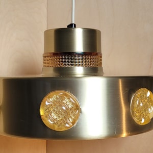 Vitrika brass MCM Danish lamp - Mid century modern - ceiling lamp / pendant lamp / pendant light
