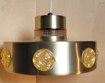 Vitrika brass MCM Danish lamp - Mid century modern - ceiling lamp / pendant lamp / pendant light