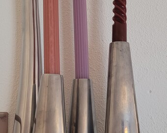 Metal vintage IKEA candle holder - Rënos - aluminium
