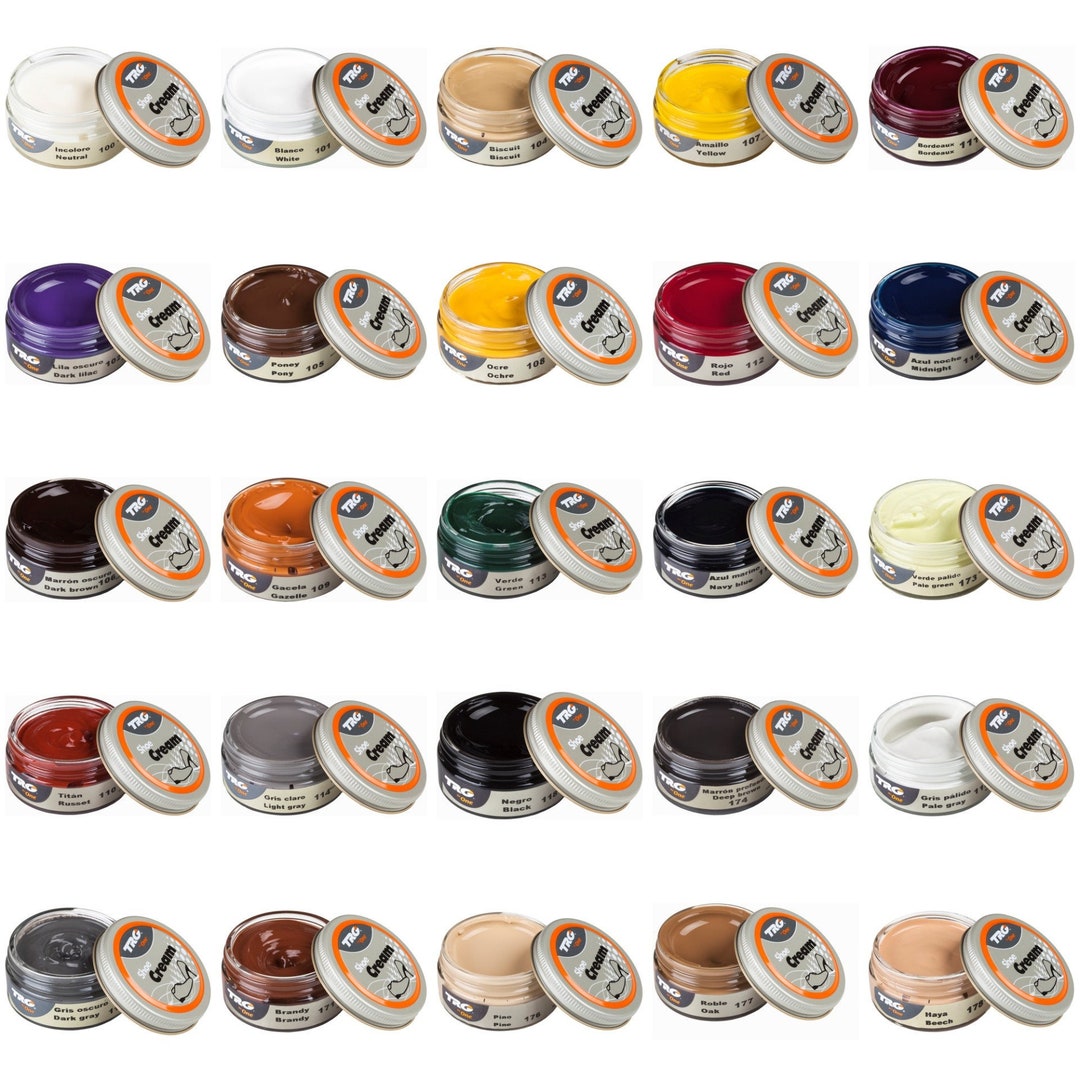 TRG Leather Shoe Creams Polish Colour Restorer Condition Leather Bag