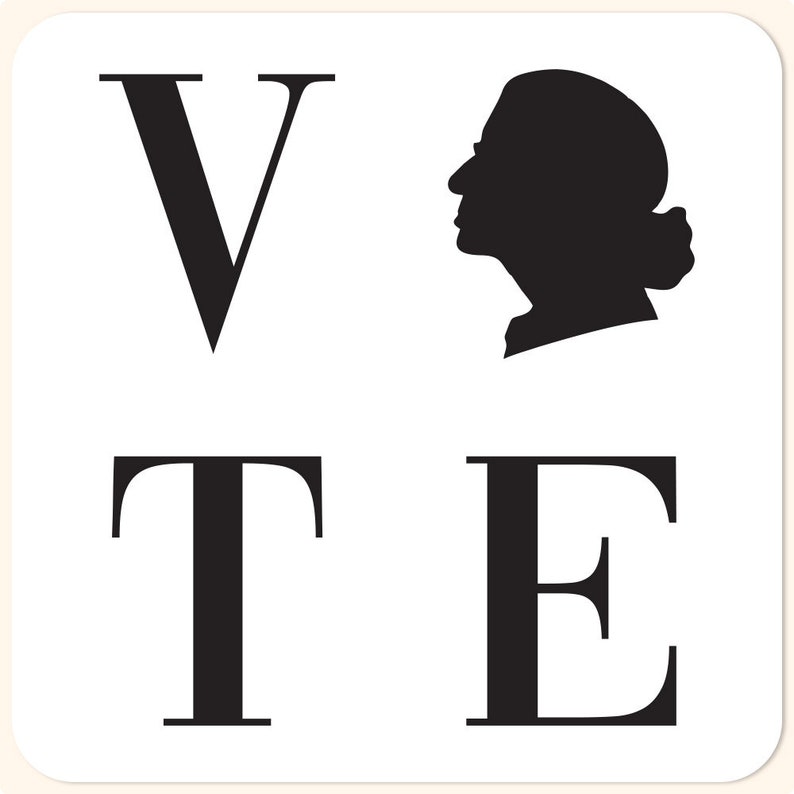 Vote RGB Square Silhouette Sticker - Etsy