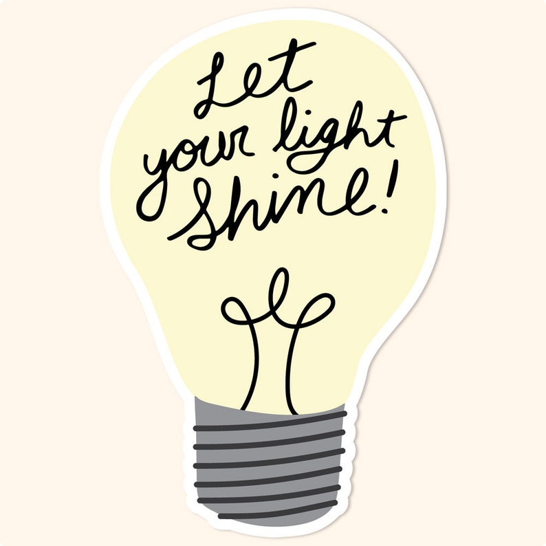 Let Your Light Shine Sticker - Etsy