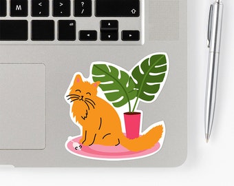 Orange Cat Sticker