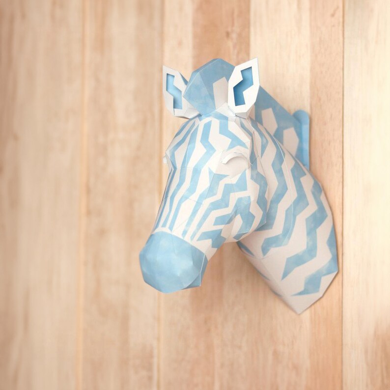 Zebra Paper Craft Guide Create Your Own Stunning Paper Zebra Etsy