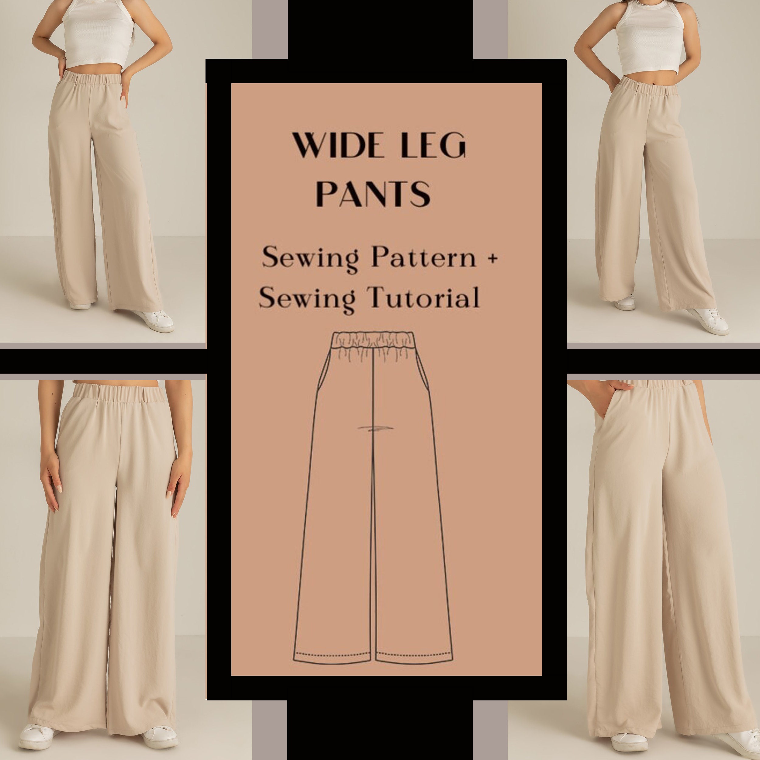 Wide leg pants pattern — In the Folds