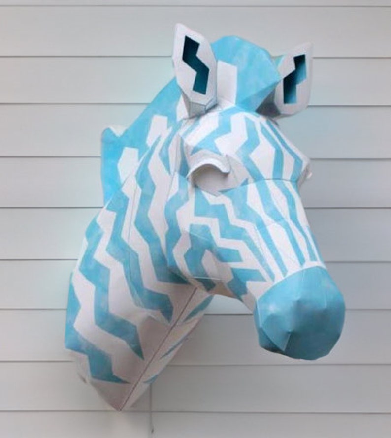 Zebra Paper Craft Guide Create Your Own Stunning Paper Zebra Etsy