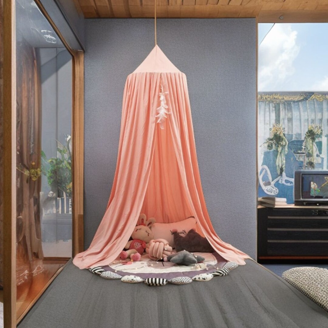 Bed Hanging Canopy Boho Bed Canopy Canopy Kids Room Etsy