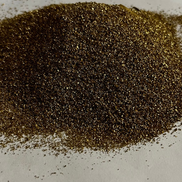 Brass sand, fine brass shavings for artists and orgonite making