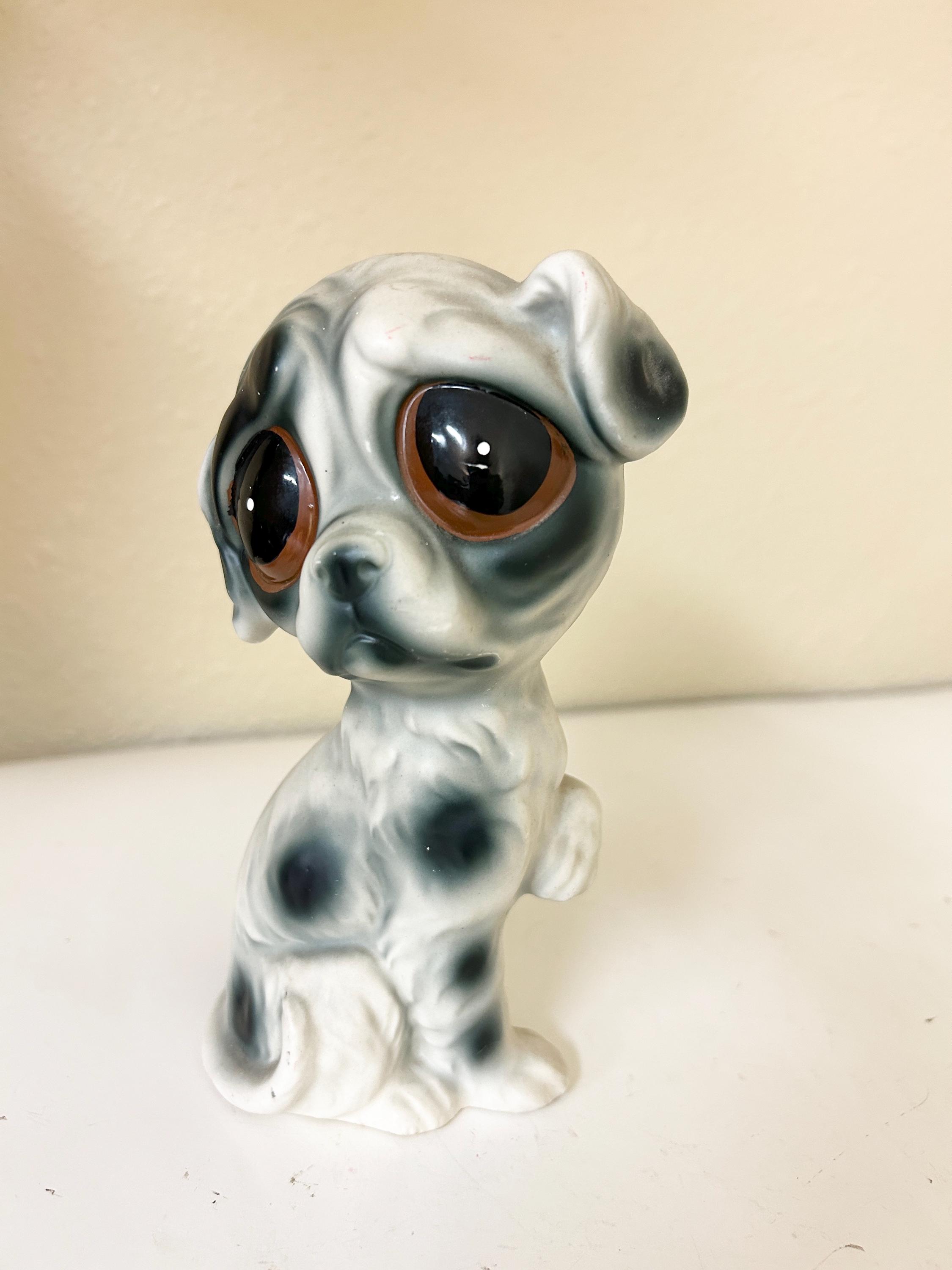Big Eye Dog Figurine - Etsy