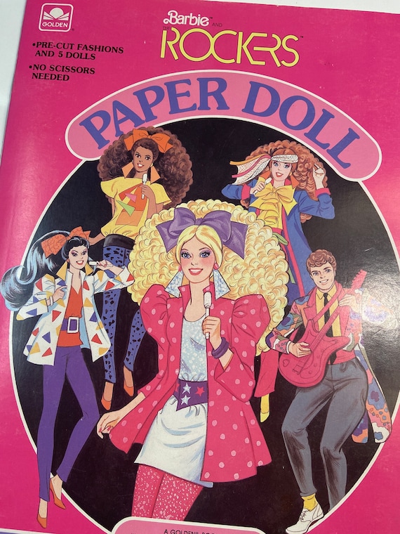 1986 Barbie and the Rockers Vintage Paper Doll Book - Etsy