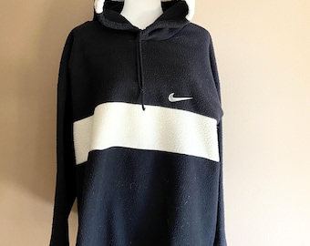 90s Vintage Nike Fleece Hoodie Pull-Over