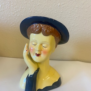 Lady Head Vase Reproduction