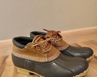 Vintage 70s 80s L.L. Bean Duck Boots Maine Hunting Shoes Low  display picture 1
