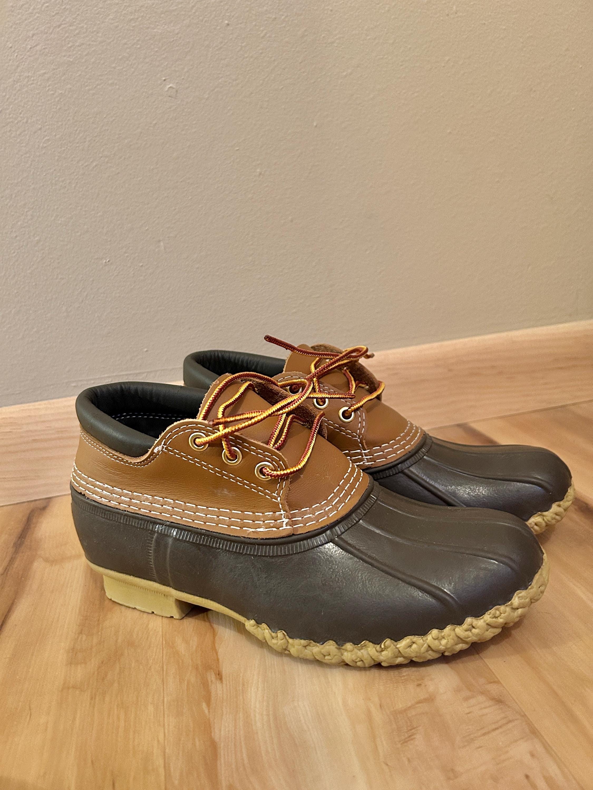 Men\'s L.L. Bean Brown Leather Fur Lined Clogs 7.5M Vintage Ll Bean Shoes - Etsy main image 3