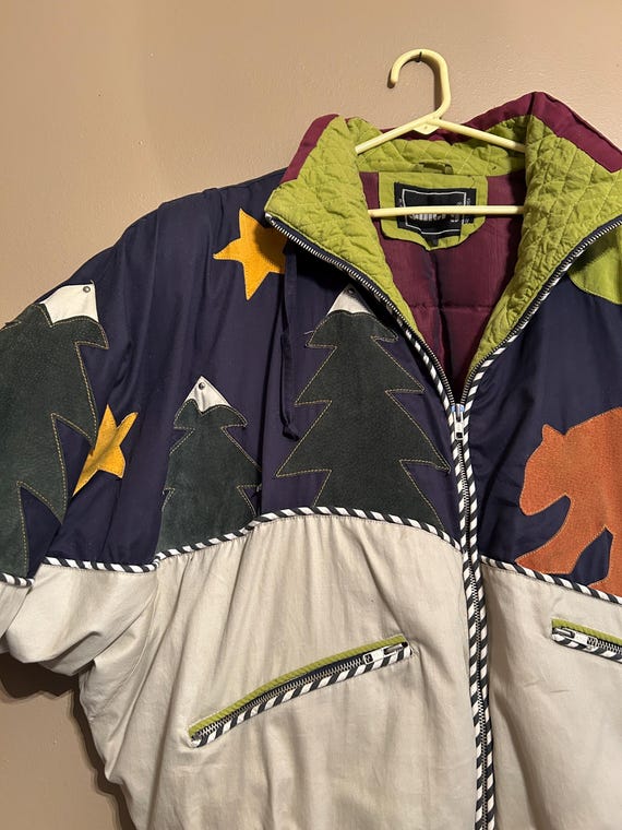 80’s/90’s Mountain Patchwork Ski Jacket | Vintage… - image 10