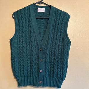 Pendleton Vintage Forest Green Swester Vest *FLAWED* | 100% Wool | Size Small