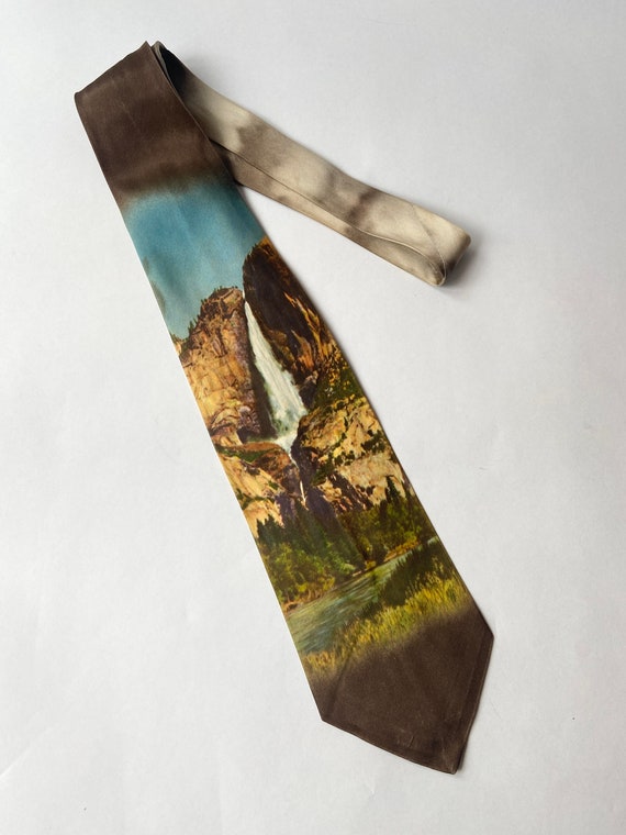 Vintage Silk Yosemite Falls Yosemite National Park