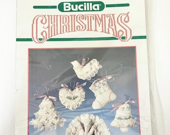 Bucilla Christmas Ornament DIY Kit | Vintage “Victorian Christmas” #82180